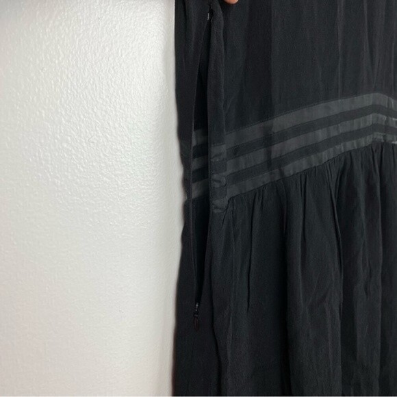 Lulu's Funky Fresh Sheer Mesh Detail Short Sleeve Mini Dress Black Size M - Picture 7 of 10